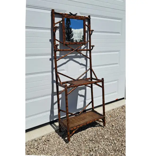 ANTIQUE BAMBOO COAT RACK STAND - Photo 2