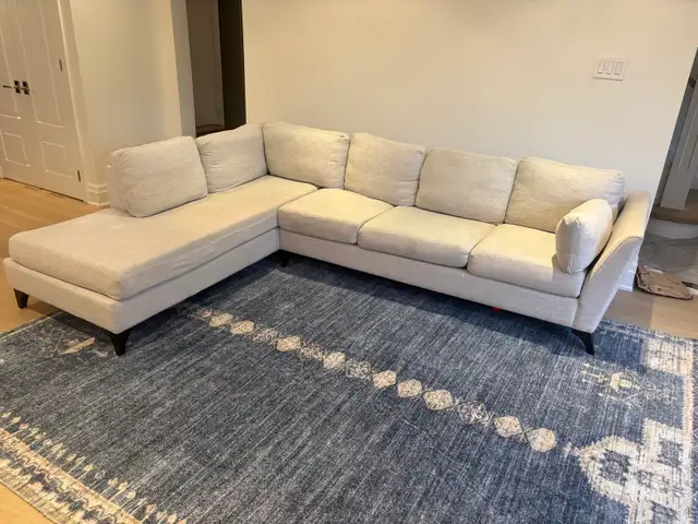 Beautiful modern couch with chaise