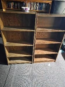 2 small bookshelves