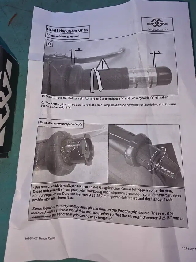 Gilles Tooling Universal Hand Grips W Original Box Instructions - Photo 5