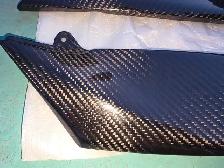 2004-06 Yamaha R1 Real Carbon Fiber Fuel Tank Trim Side Pieces - Photo 2