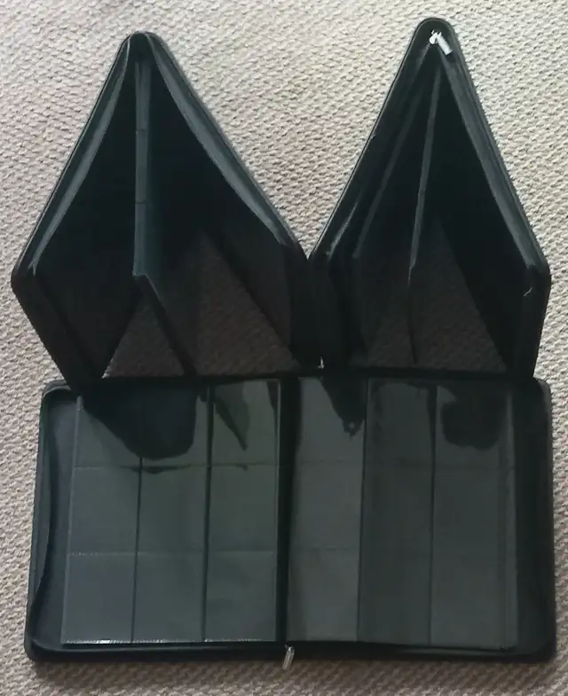 Sports card zippered binders (3) - each hold 180 cards