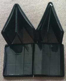 Sports card zippered binders (3) - each hold 180 cards