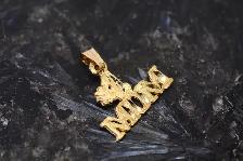 10K #1 MOM PENDANT DIAMOND CUT