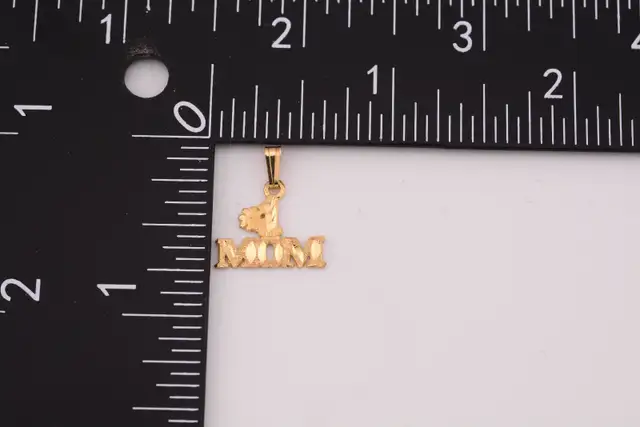 10K #1 MOM PENDANT DIAMOND CUT - Photo 6