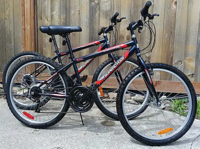 Pair of Supercycle SC1600 Youth MTBs – 24' – Ready to Ride!