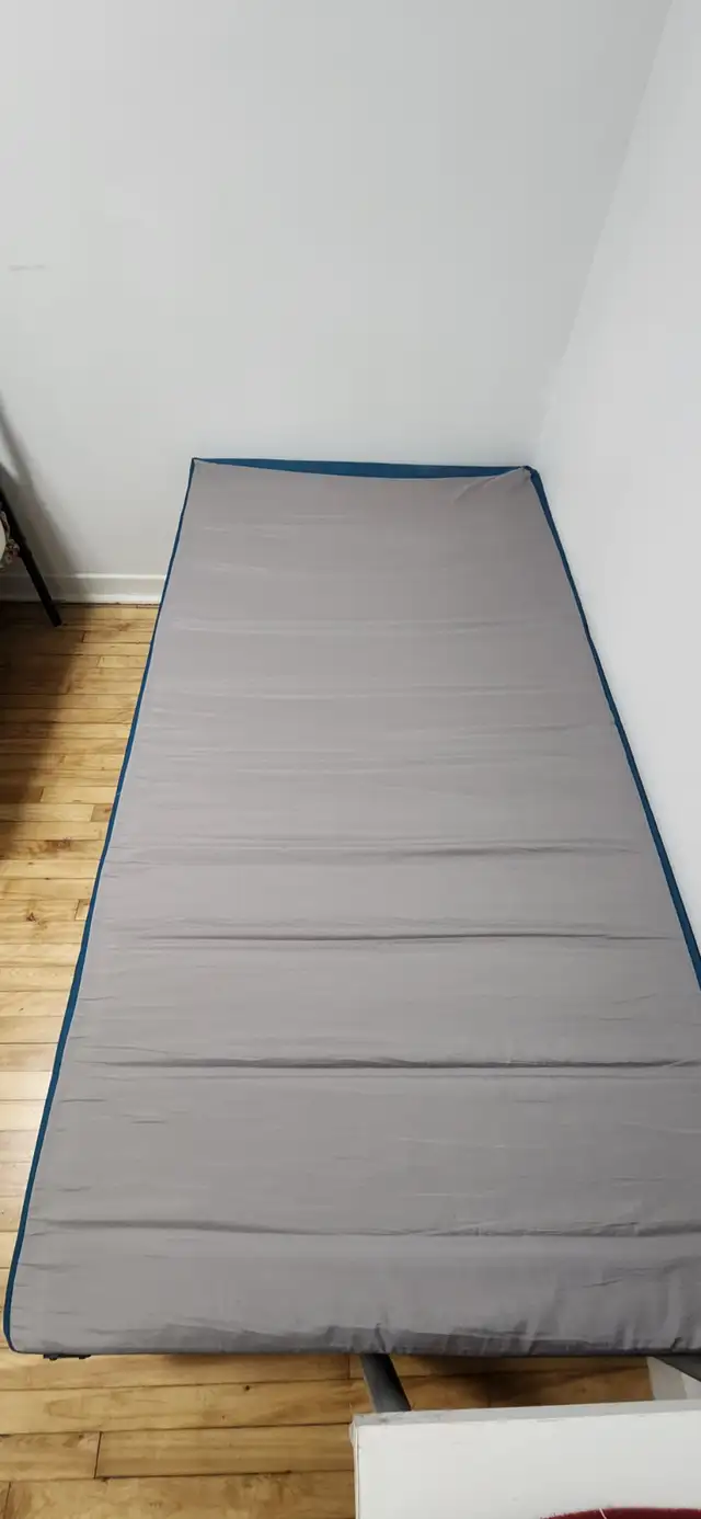 Twin Mattress   Metal Bed Frame for Sale – Like new - Photo 5