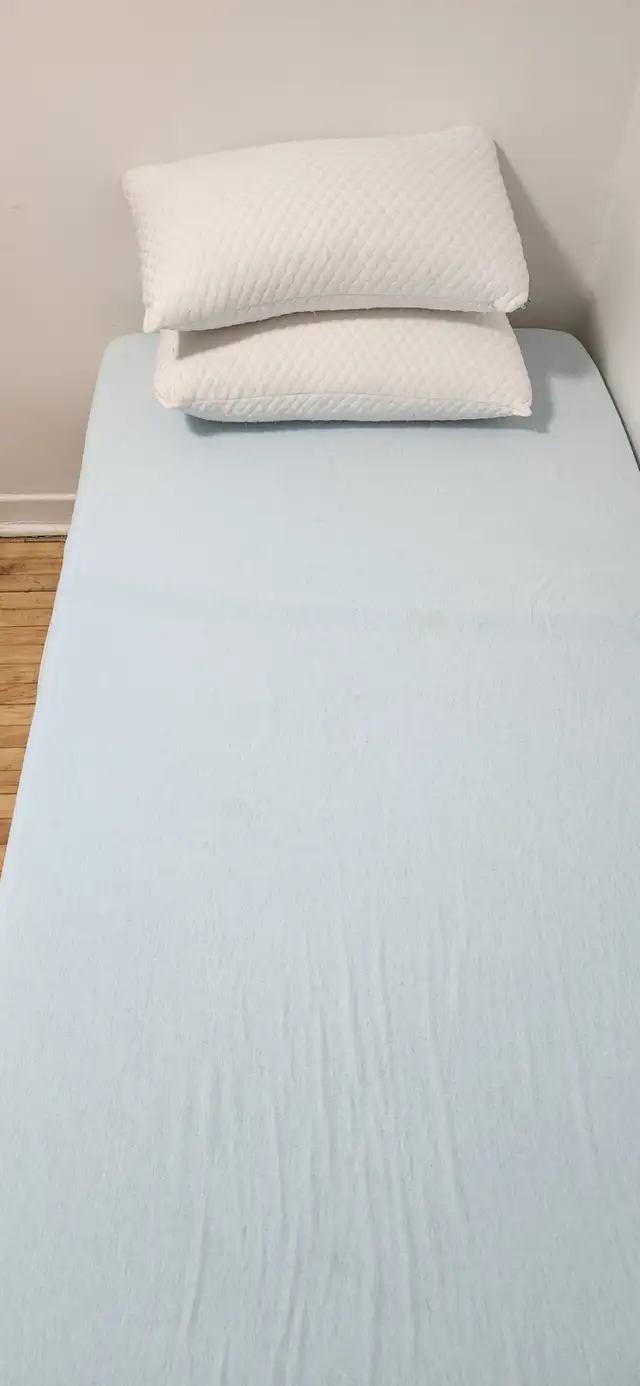 Twin Mattress   Metal Bed Frame for Sale – Like new - Photo 7