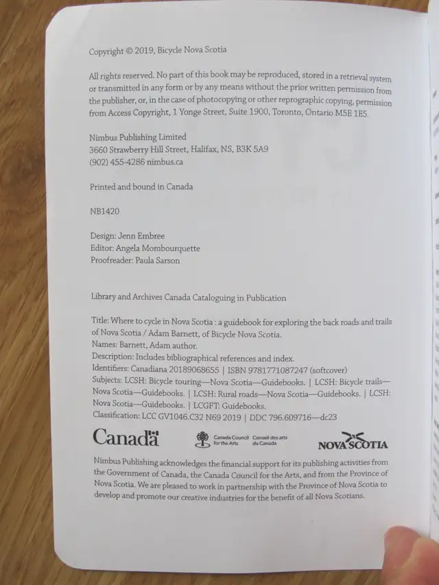 Where to CYCLE IN NOVA SCOTIA by Adam Barnett – 2019 - Photo 2