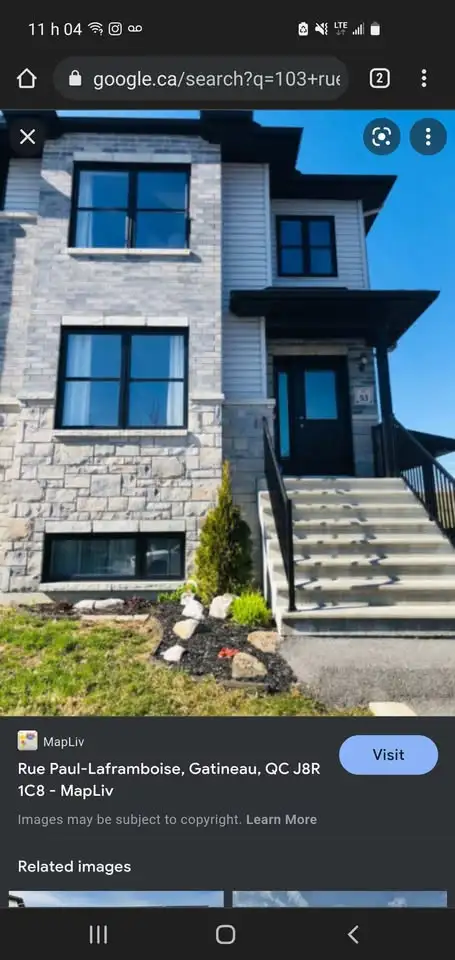 Haut du duplex sur 2 étages à louer : 3 chambres pour 1 er juill