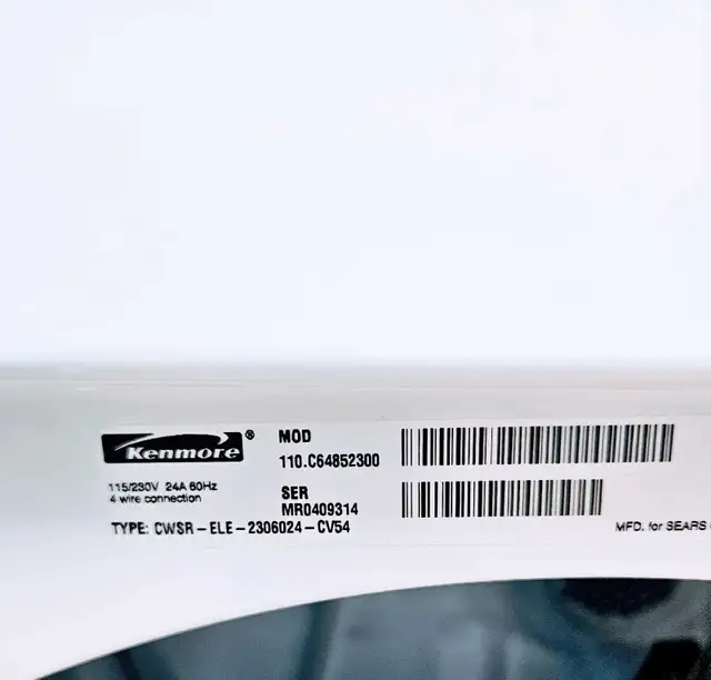 Kenmore Dryer - Photo 3