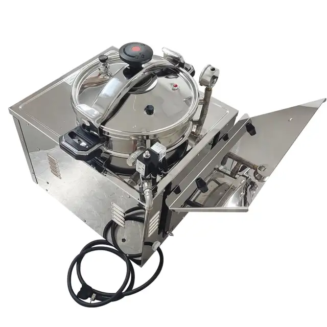 220V Numerical Control Desktop Type 304SS Pressure Fryer 022859 - Photo 6