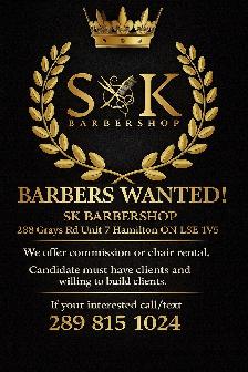 Barbers Wanted