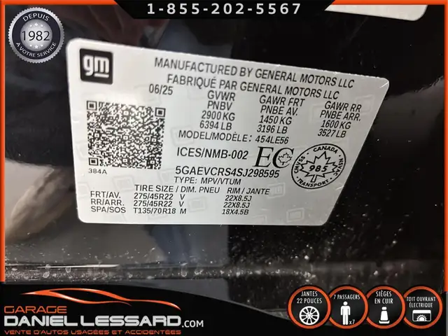 Buick Enclave AWD AVENIR, TOIT, CUIR, MAG 22PO, BOSE, À RÉPARÉ 2 - Photo 23