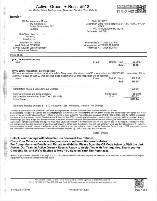 2015 Ford Escape SE - AS IS AS TRADED  SPRING SPECIAL - Photo 16