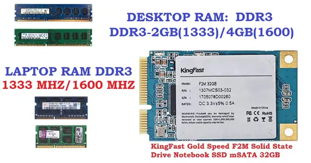 RAM DDR4, DDR3, Hard drive desktop SATA, Hard drive Laptop SATA - Photo 2