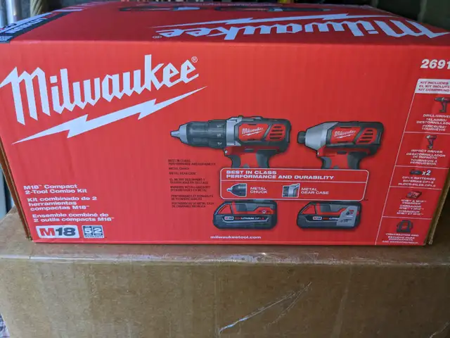 Milwaukee M18 compact 2 tool combo kit. - Photo 4