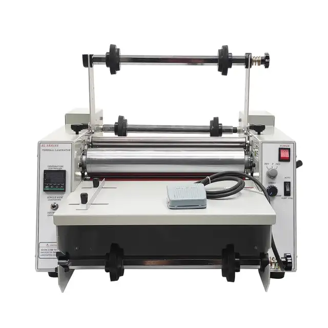 14'' Roller Thermal Laminator Winding Mechanism 110V 122150