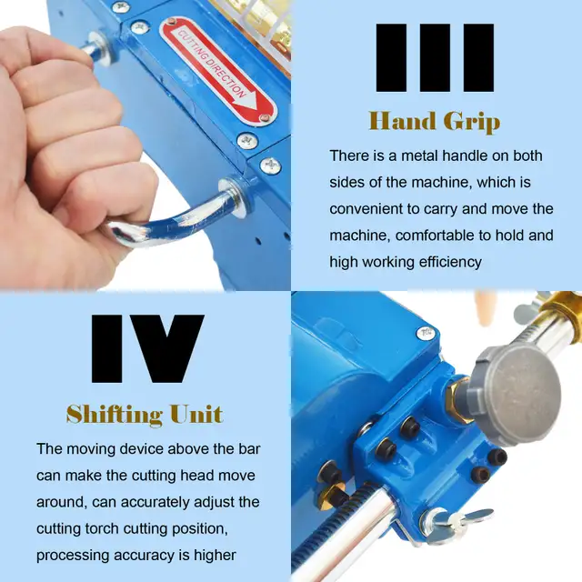 Gas Pipe Cutter Track Torch Beveler 110V 028186 - Photo 9