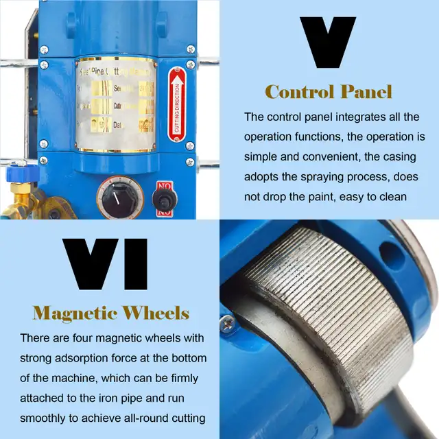 Gas Pipe Cutter Track Torch Beveler 110V 028186 - Photo 10