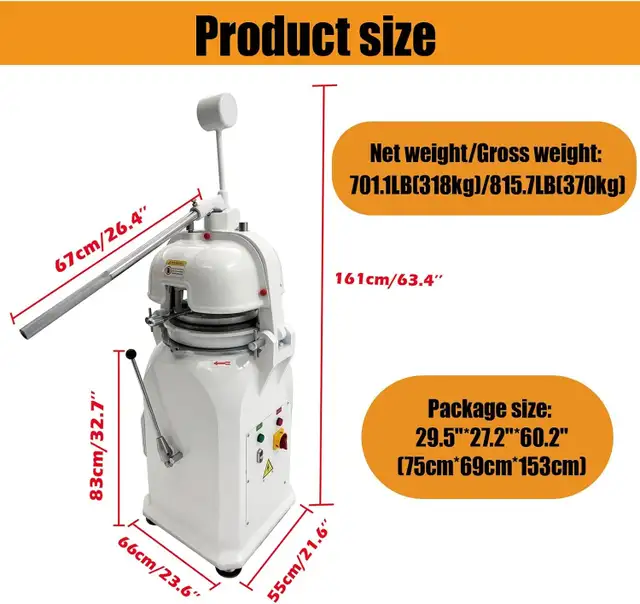 Commercial 16 Blocks Dough Dividing and Rounding Machine 056835 - Photo 7