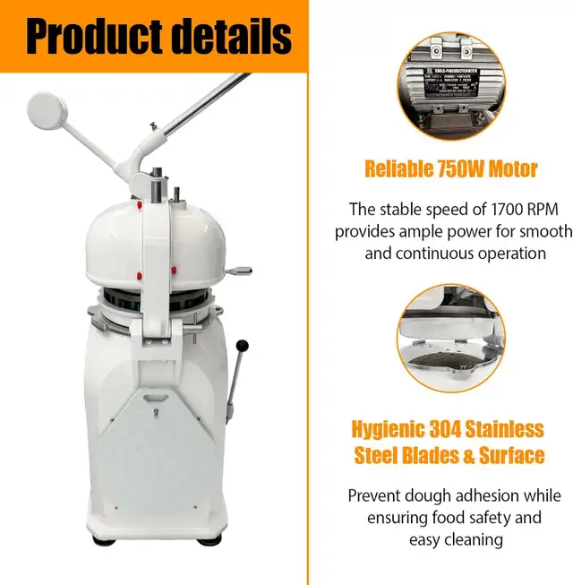 Commercial 16 Blocks Dough Dividing and Rounding Machine 056835 - Photo 9