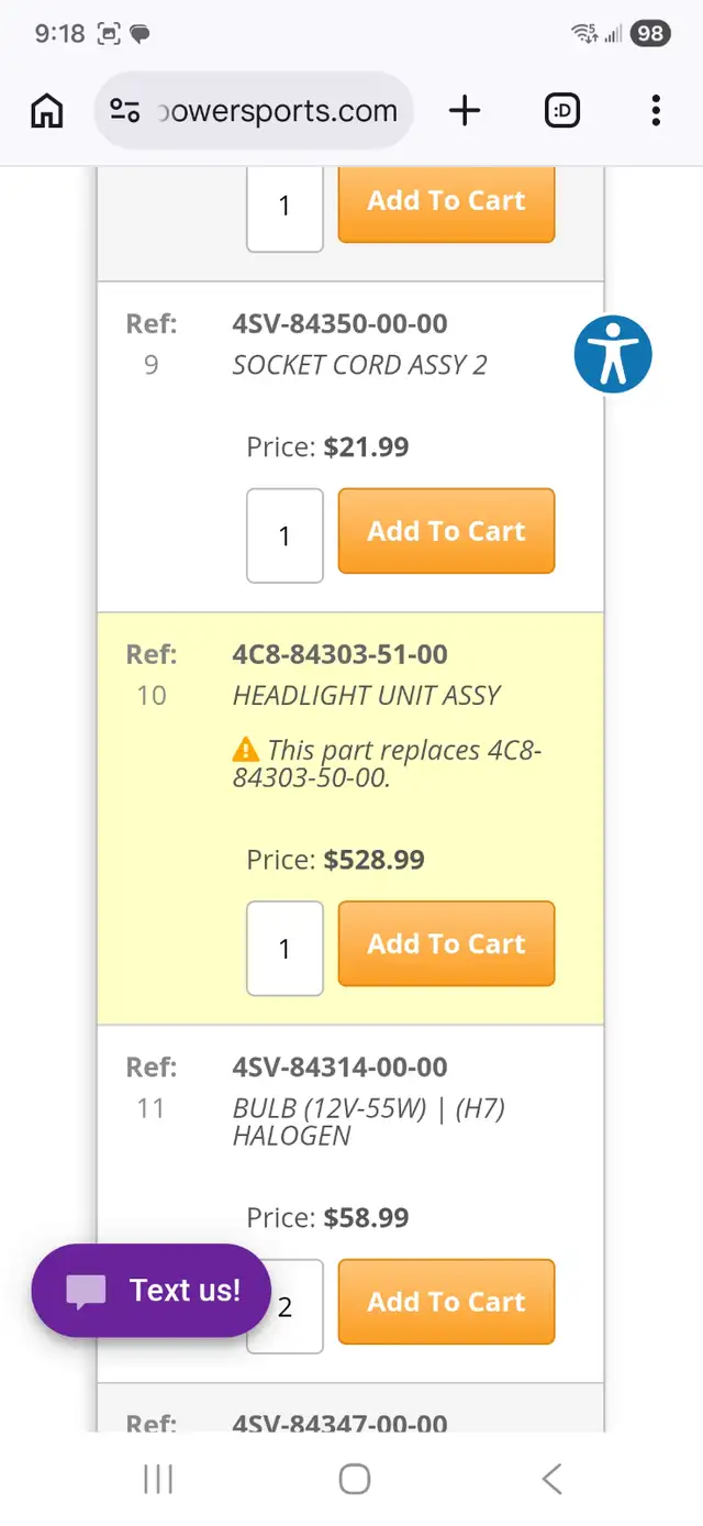 2007 Yamaha R1 Left & Right Headlights  & Headlights Harness - Photo 3