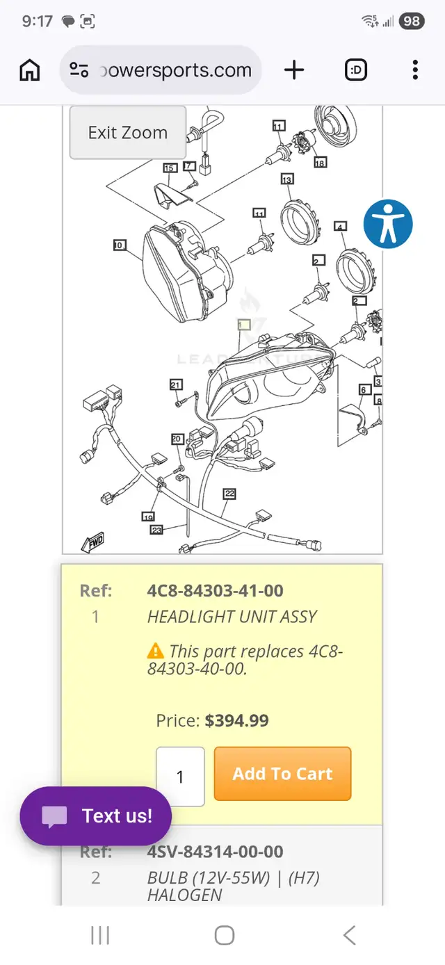 2007 Yamaha R1 Left & Right Headlights  & Headlights Harness - Photo 6