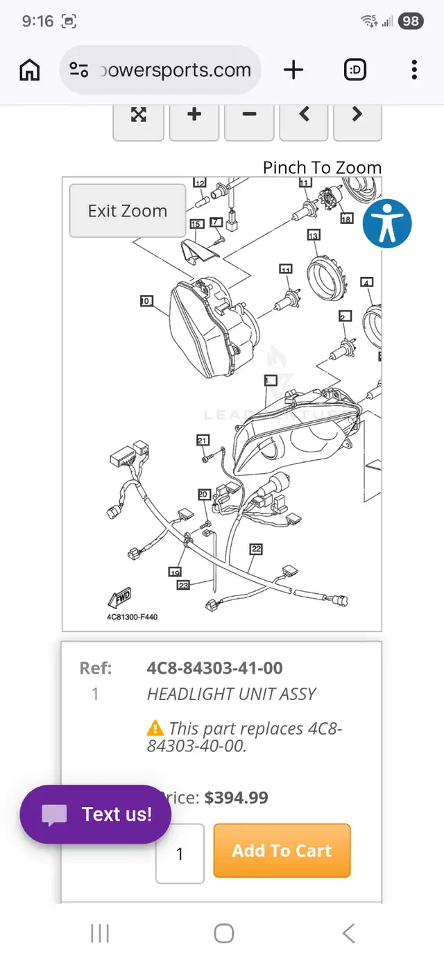 2007 Yamaha R1 Left & Right Headlights  & Headlights Harness - Photo 7