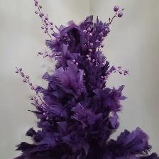 Feathers Christmas tree H 4' with accessories