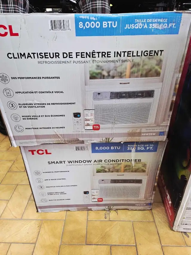 TCL Climatiseur de fenêtre 8000 BTU