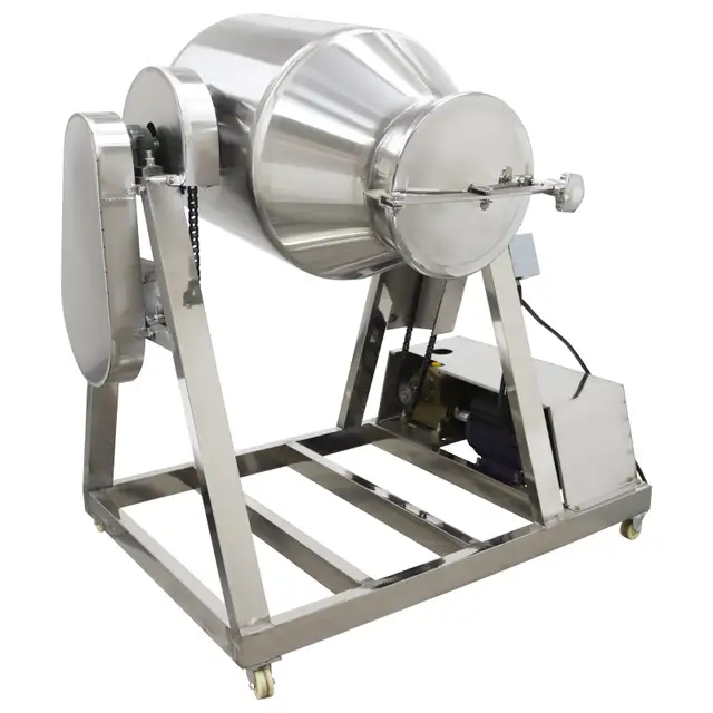 100L 304Stainless Steel Drum Blender Feed Particle Mixer 025702 - Photo 3