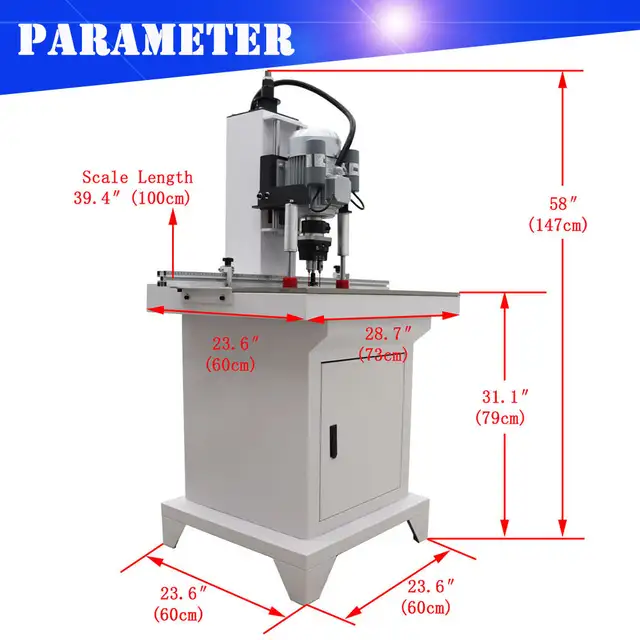 3Z-45-9.5 Pneumatic Hinge Boring Woodworking Drilling 027304 - Photo 2
