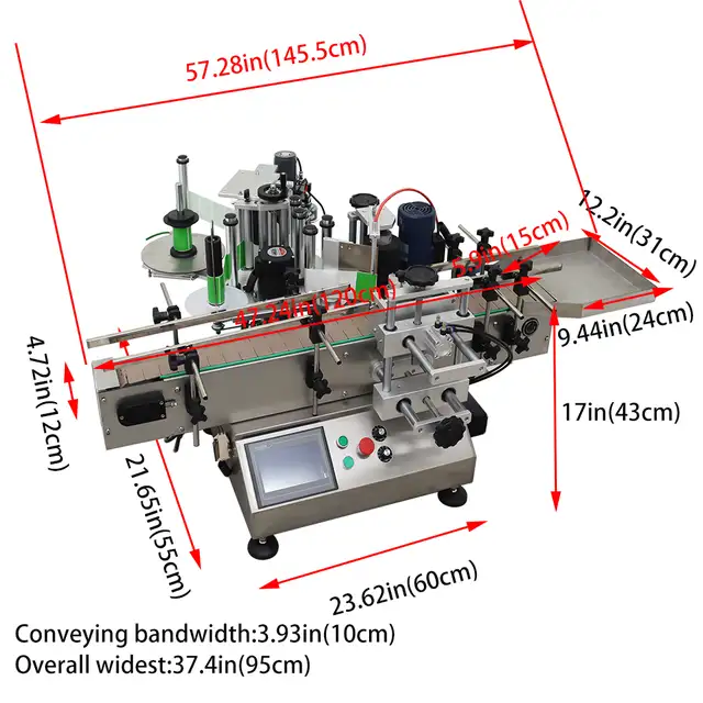 Chain Plate Conveyor Round Bottle Coding &Labeling Machine160235 - Photo 2