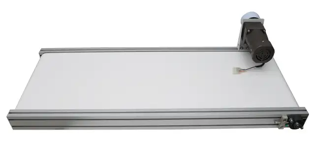 47.215.7' White PVC Mesa Belt Conveyor Power Slider Bed 230555 - Photo 2