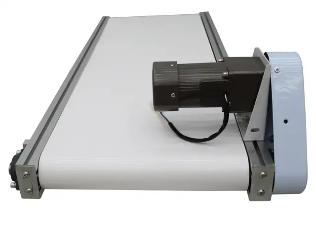 47.215.7' White PVC Mesa Belt Conveyor Power Slider Bed 230555 - Photo 4