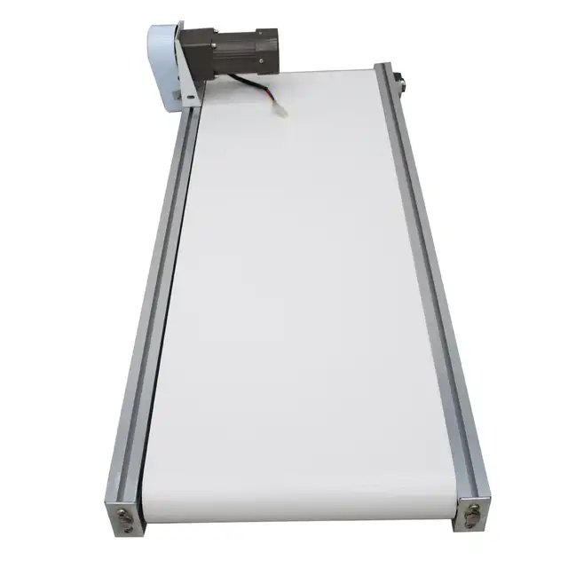 47.215.7' White PVC Mesa Belt Conveyor Power Slider Bed 230555 - Photo 5