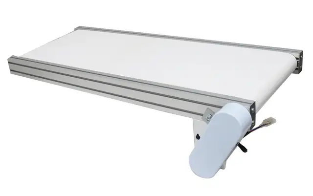 47.215.7' White PVC Mesa Belt Conveyor Power Slider Bed 230555 - Photo 7