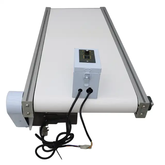 47.215.7' White PVC Mesa Belt Conveyor Power Slider Bed 230555 - Photo 8