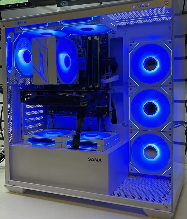 PC GAMING i7-4770 RX 580 8Go 32GB Ram SSD 512GB HDD 500GB Blanc - Photo 2