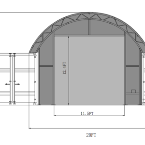 End Wall Kit for C20x20 / C20x40 Shelter - Photo 2