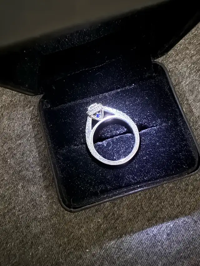 Beautiful white gold wedding set - Photo 3