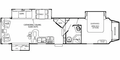 2011 37Ft Cedar Creek Silverback Triple Slide Fifth Wheel - Photo 10