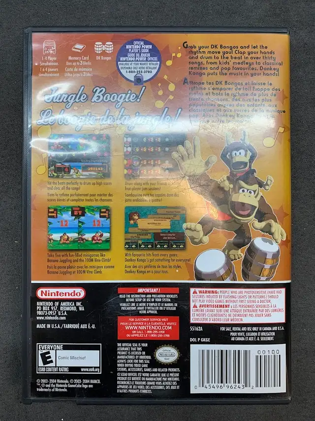 Donkey Konga with Nintendo Gamecube Donkey Kong Bongo Controller - Photo 4