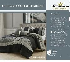 6-Piece Gray Comforter Set