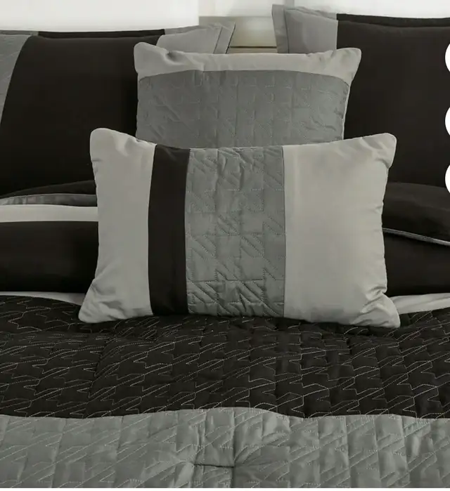 6-Piece Gray Comforter Set - Photo 2