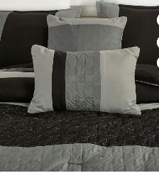 6-Piece Gray Comforter Set - Photo 2
