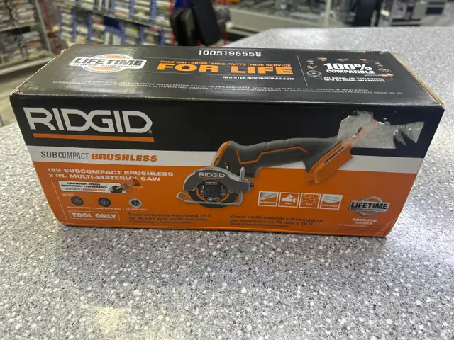 Ridgid R87547B 18V Sub Compact Milti Tool New