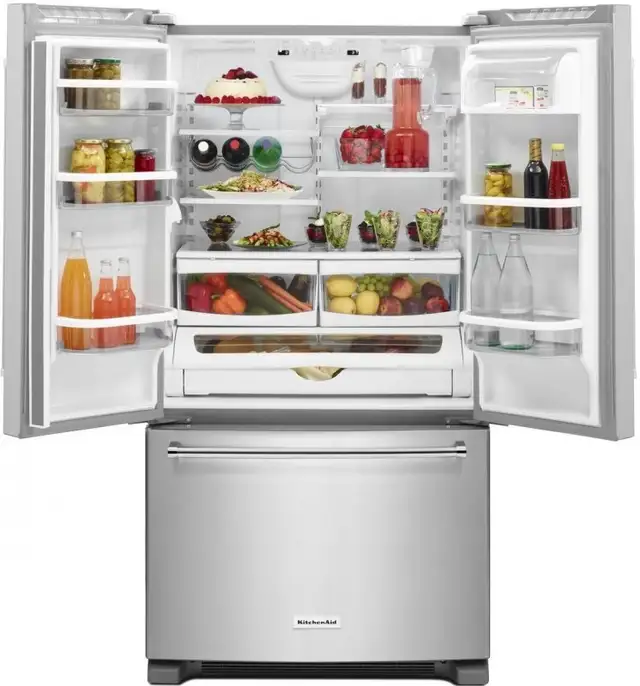 Kitchenaid KRFF305ESS 36' Standard Depth French Door Fridge 25.2 - Photo 3