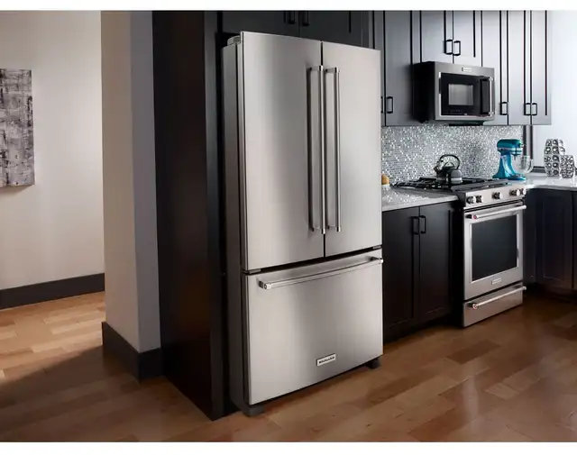 Kitchenaid KRFF305ESS 36' Standard Depth French Door Fridge 25.2 - Photo 5